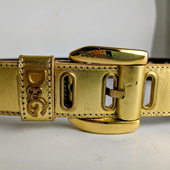 Dolce & Gabbana Accessories Dolce And Gabanna Gold Belt Poshmark